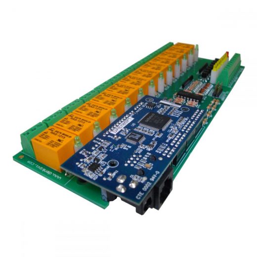 Ethernet 12 relay module - Web, TCP/IP, Telnet, HTTP API, E-mails