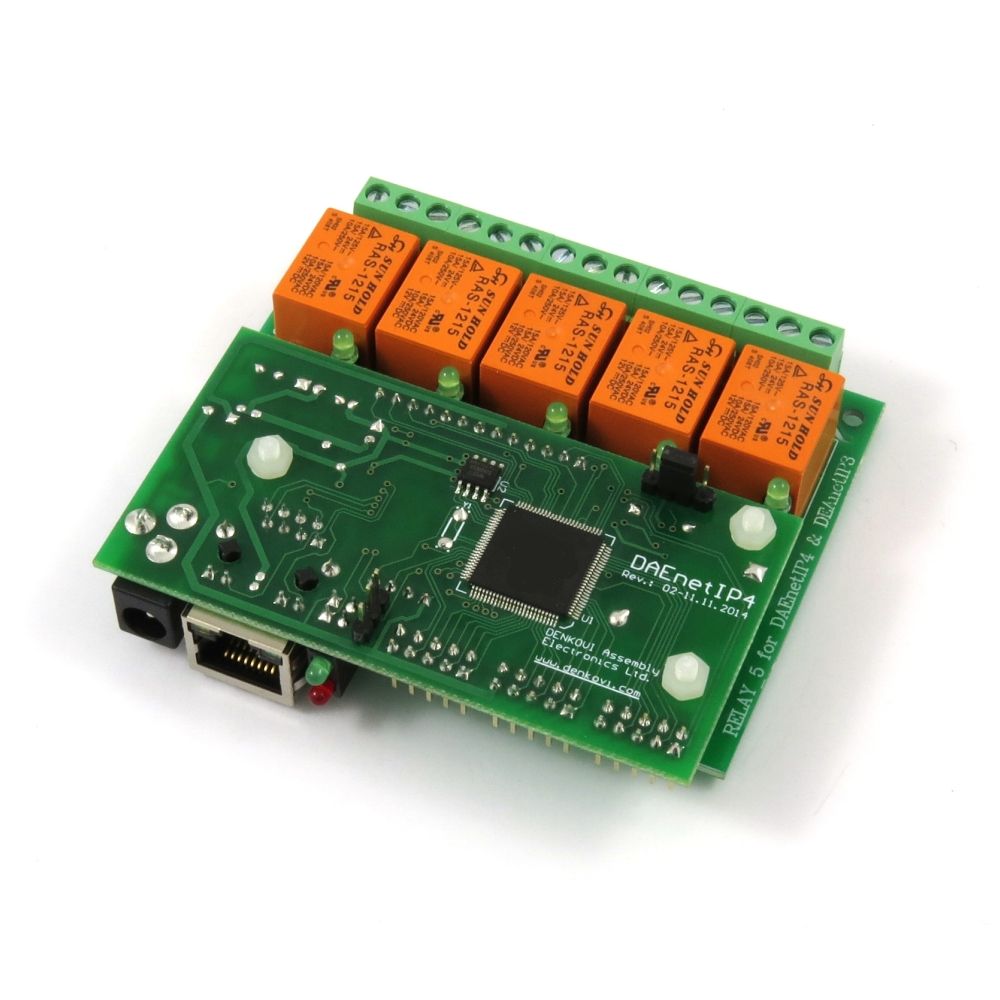 Ethernet Relay Card 5 Channel SNMP HTTP XML API Real Time Clock 