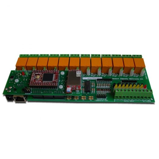 Wi-Fi 12 relay module - Web, TCP/IP, Telnet, HTTP API, E-mails